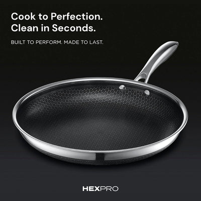 HexPro 13-Piece Stainless Steel Hybrid Cookware Set
