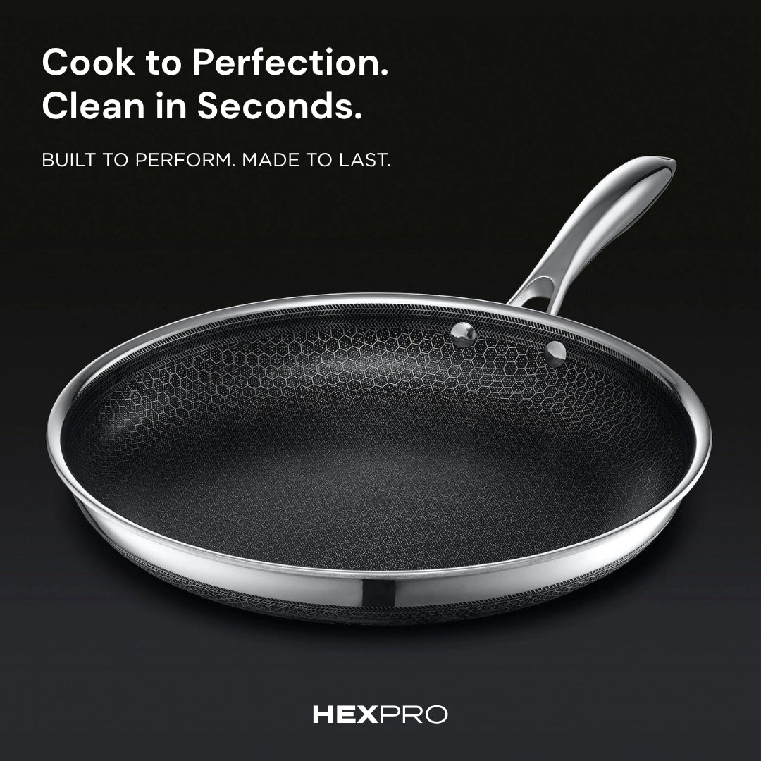HexPro 13-Piece Stainless Steel Hybrid Cookware Set